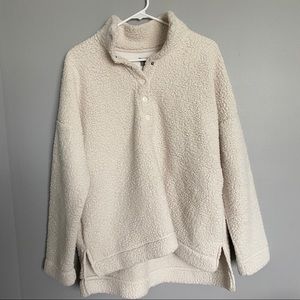 Oversized Aerie Cloud Sherpa Pullover